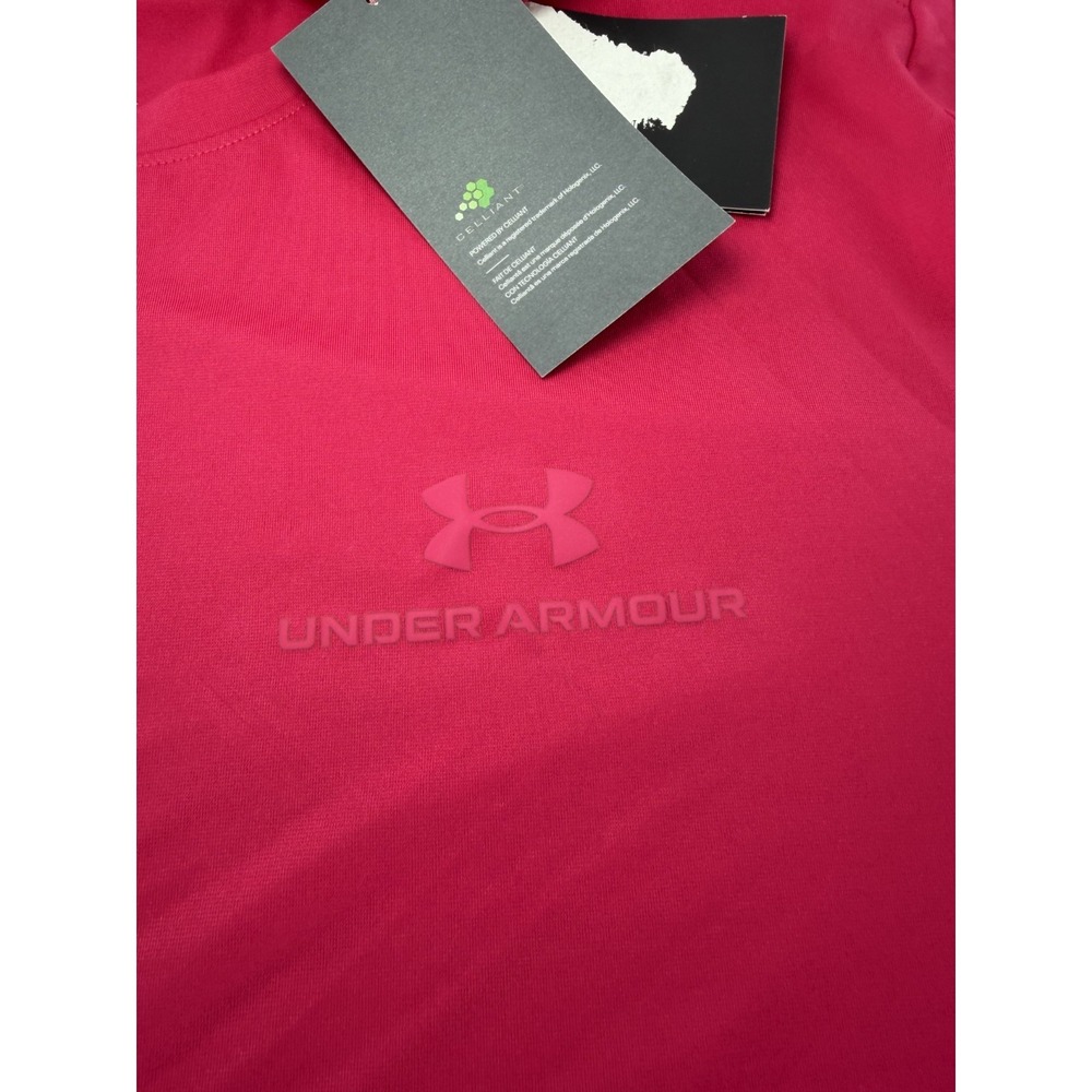 Under Armour Mens Vanish Rush Energy Shirt SZ S Shaded Fuchsia 1383973-681 NEW - Picture 8 of 9